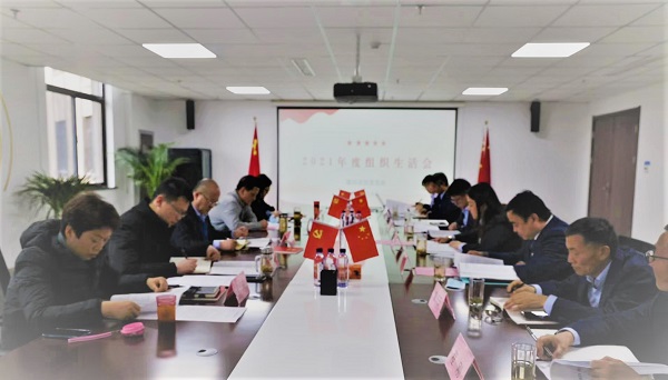 王晟督導徽鹽地產集團霍邱項目公司組織生活會